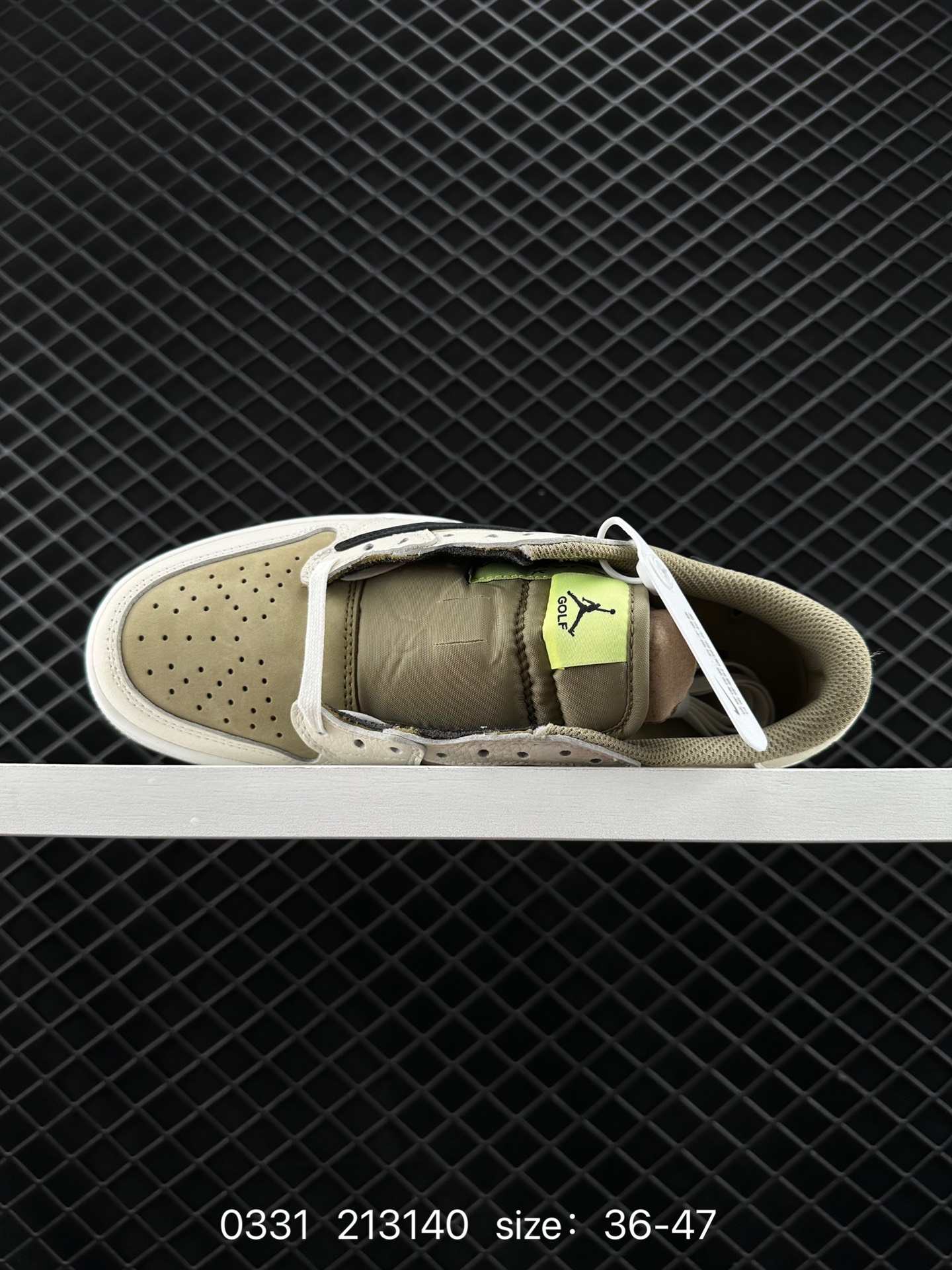 fragment design x Travis Scott x Nike Air Jordan 1 Low OG SP”Black/Green Toe“